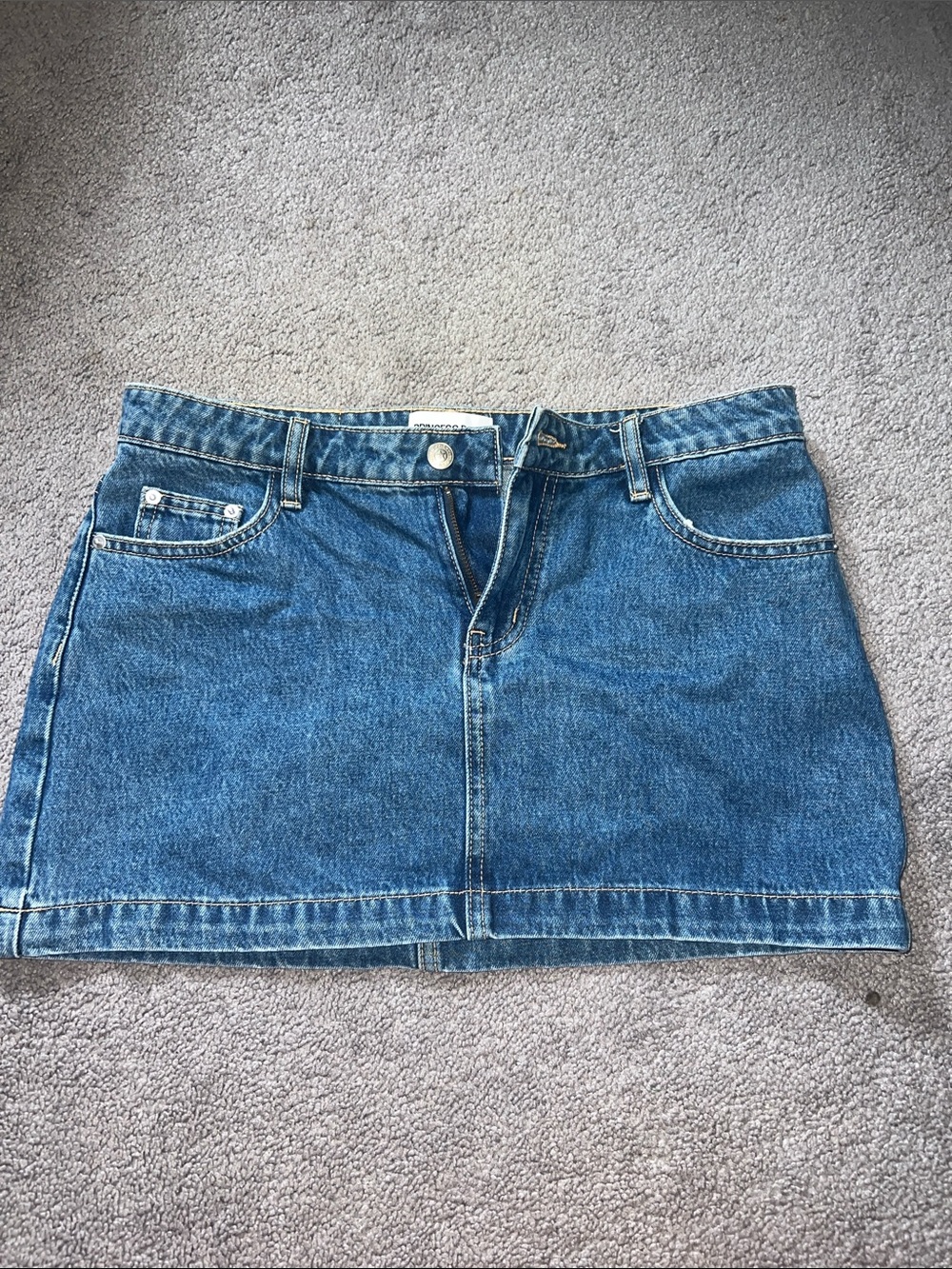 Princess Polly Blue Denim Mini Skirt